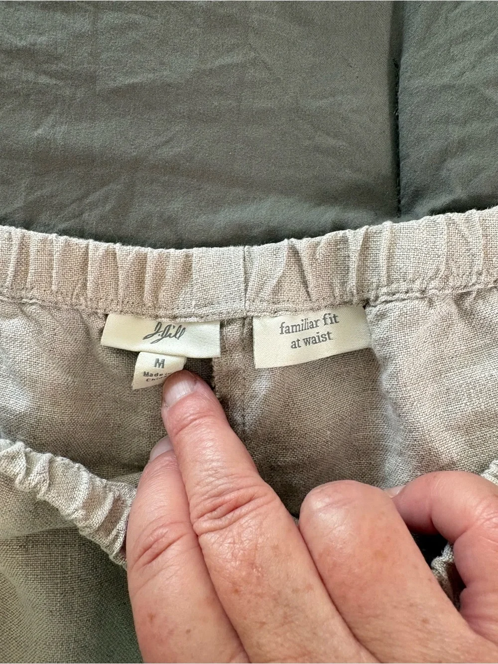 J. Jill Linen Familiar Fit At Waist Wide Leg Pants. Size Medium.